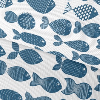 Deep Sea Fish Pattern Waterproof Oxford