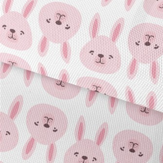 Pink Bunny Head Waterproof Oxford