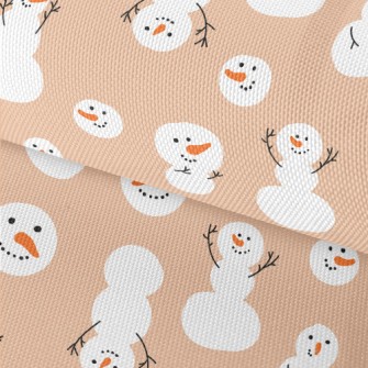 Winter Snowman Doodle Waterproof Oxford
