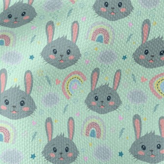 Cute Smiling Rabbit Waterproof Canvas