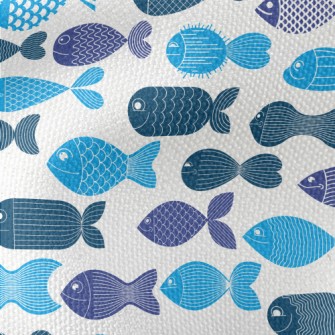 Cartoon Fish Pattern Waterproof Canvas