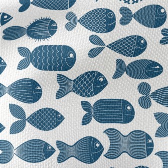 Deep Sea Fish Pattern Waterproof Canvas