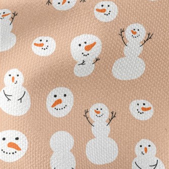 Winter Snowman Doodle Waterproof Canvas