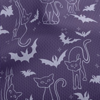 Cats And Bats Athletic Mesh Flat Back