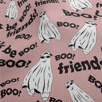 Funny Ghost Dress Up Athletic Mesh Flat Back