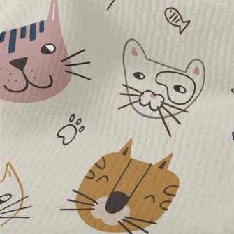 Smiley Cat Doodle Terry