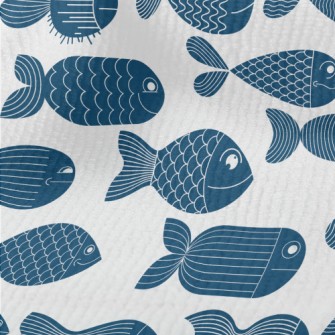 Deep Sea Fish Pattern Terry