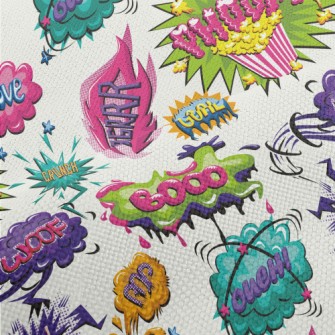 American Comic Text Performance Linen