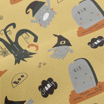 Cute Ghost And Tombstone Performance Linen