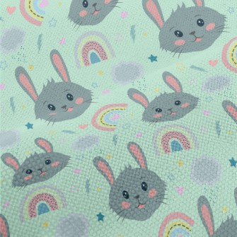 Cute Smiling Rabbit Performance Linen