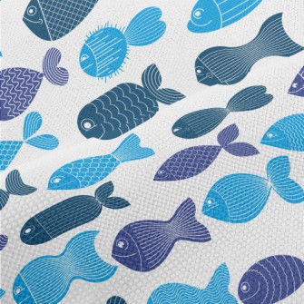 Cartoon Fish Pattern Performance Linen