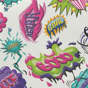 American Comic Text Twill