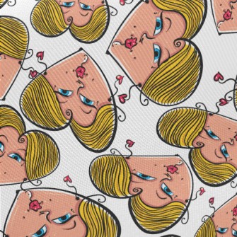 Love Face Woman Twill