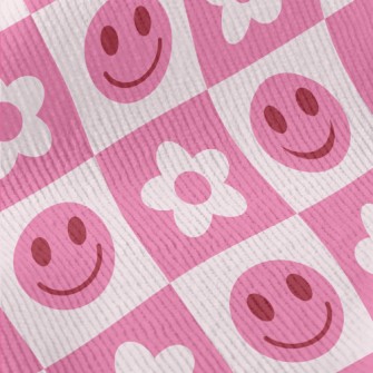 Friendly Smiles And Flowers Standard Corduroy