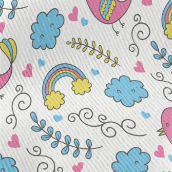 Colorful Graffiti Bird Standard Corduroy
