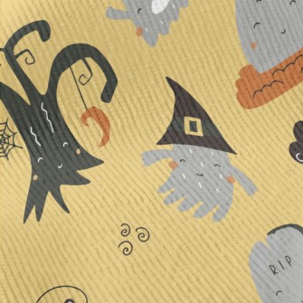 Cute Ghost And Tombstone Standard Corduroy