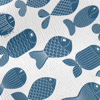 Deep Sea Fish Pattern Standard Corduroy