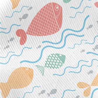 Colorful Fish Swimming Standard Corduroy