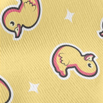 Yellow Duck Toy Standard Corduroy