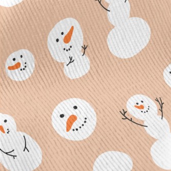 Winter Snowman Doodle Standard Corduroy