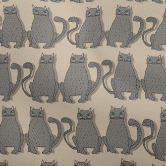 Hand Drawn Blue Eyed Cat Dobby