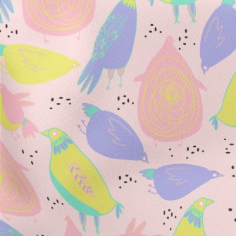 Funny Hand Drawn Bird Stretch Ponte