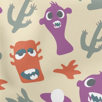 Funny Alien Monster Stretch Ponte