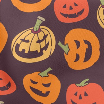 Halloween Pumpkin Decoration Stretch Ponte