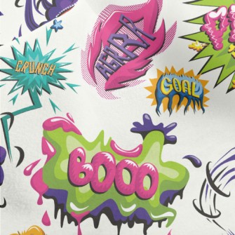 American Comic Text Micro Fleece