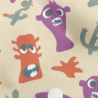 Funny Alien Monster Micro Fleece