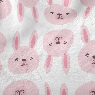 Pink Bunny Head Minky