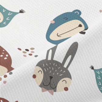 Happy Forest Animals Piqué