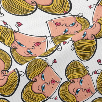 Love Face Woman Piqué