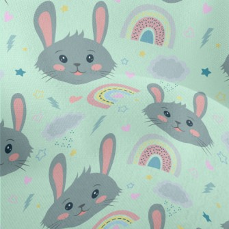 Cute Smiling Rabbit Lightweight Performance Linen