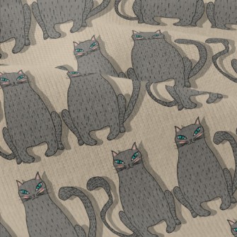 Hand Drawn Blue Eyed Cat Modern Jersey