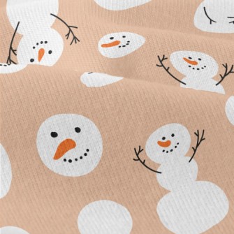 Winter Snowman Doodle Modern Jersey