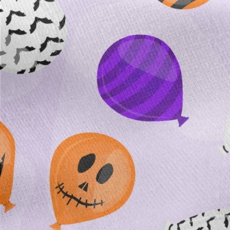 Halloween Balloons Jersey Backed Fleece
