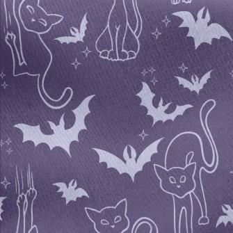 Cats And Bats Jersey Backed Fleece