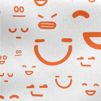 Funny Emoticons Jersey Backed Fleece