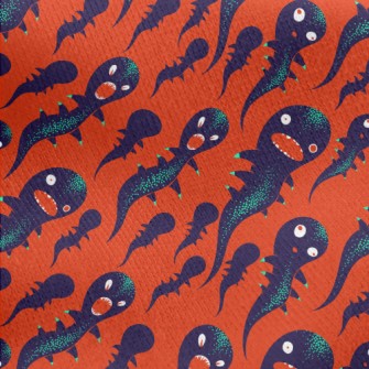 Scary Monster Jersey Backed Fleece