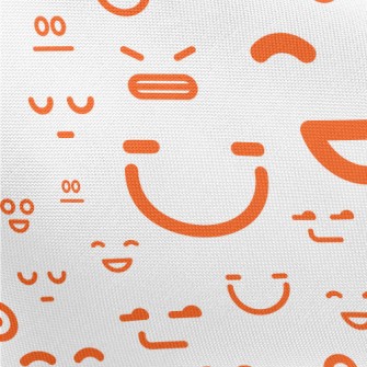 Funny Emoticons Pongee