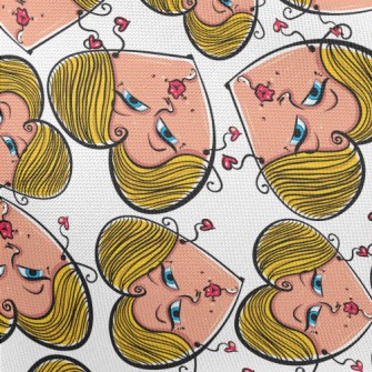 Love Face Woman Pongee