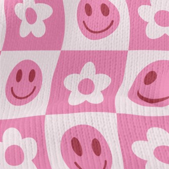 Friendly Smiles And Flowers Stretch Jersey