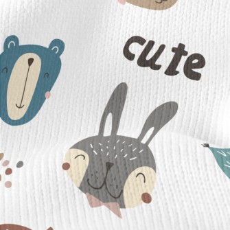 Happy Forest Animals Stretch Jersey