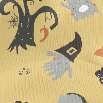 Cute Ghost And Tombstone Stretch Jersey