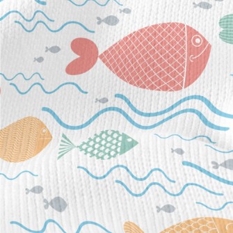 Colorful Fish Swimming Stretch Jersey