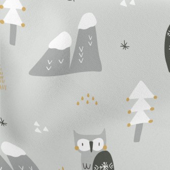 Snowy Owl Lightweight Cotton Poplin
