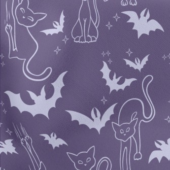Cats And Bats Lightweight Cotton Poplin
