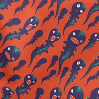 Scary Monster Lightweight Cotton Poplin