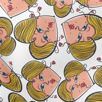 Love Face Woman Lightweight Cotton Poplin